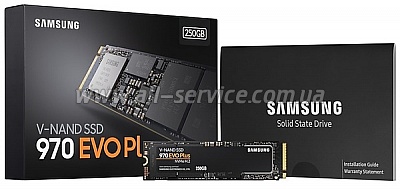 SSD  Samsung 970 EVO Plus 250GB PCIe 3.0x4 M.2 TLC (MZ-V7S250BW)