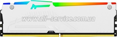     DDR5 64GB (2x32GB) 6000 MHz Beast White RGB XMP Kingston Fury (ex.HyperX) (KF560C30BWAK2-64)