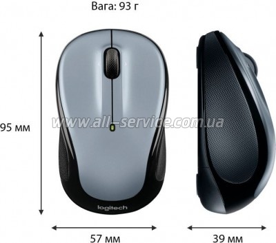  Logitech M325s Wireless Light Silver (910-006813)