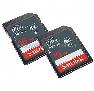  16GB SanDisk Ultra SDHC Class 10 UHS-I (SDSDUNB-016G-GN3IN)