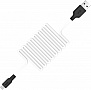 ���� ������ USB 2.0 AM to Micro 5P 1.0m 2A silicone X21 black+white HOCO (6957531071389)