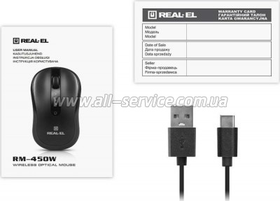  REAL-EL RM-450W Wireless/Bluetooth Black/Gray (EL123200046)