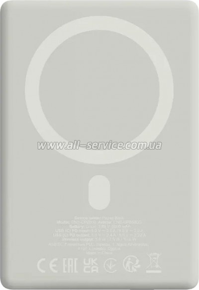 ������� ������������� Canyon 5000mAh OnPower 500 PD 20W Magnetic MagSafe Grey (CNS-CPB500G)