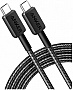 Дата кабель USB-C to USB-C 1.8m nylon 322 black Anker (A81F6G11) Дата кабель USB-C to USB-C 1.8m nylon 322 black Anker (A81F6G11)