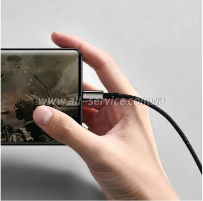���� ������ USB 2.0 AM to USB-C 2.0m 100W black Baseus (CAWJ000101)