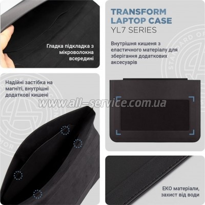 ����� ��� �������� Armorstandart 14" Laptop Sleeve Stand YL7 Black (ARM69065)