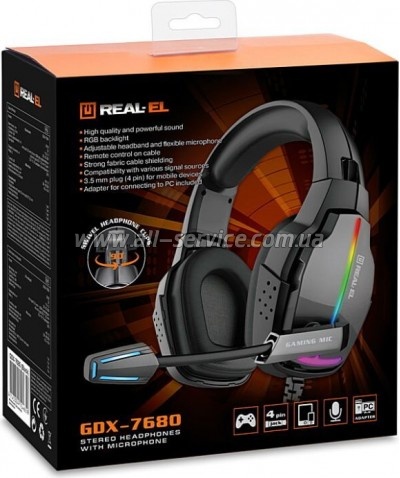  REAL-EL GDX-7680 Black
