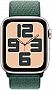 - Apple Watch SE 2024 GPS 44mm Starlight Aluminium Case with Lake Green Sport Loop (MXEW3QH/A)