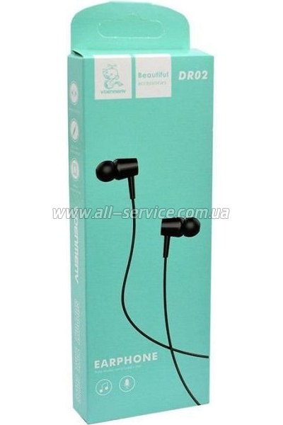  Denmen HF DR02 3.5mm 1.2  Black (DE-DR02-BK)