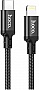���� ������ USB-C to Lightning 2.0m 3A 20W nylon X14 black HOCO (6931474752208)
