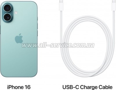   Apple iPhone 16 128GB Teal (MYED3)