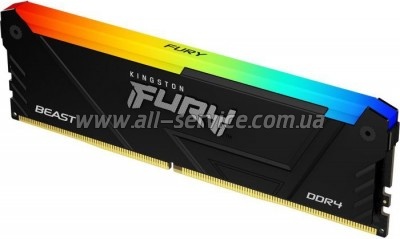     DDR4 32GB 3600 MHz Fury Beast RGB Kingston Fury (ex.HyperX) (KF436C18BB2A/32)