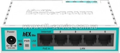  Mikrotik hEX lite (RB750r2)