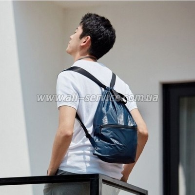   Xiaomi RunMi 90 Points Lightweight Urban Drawstring Backpack Blue (6972125146144)