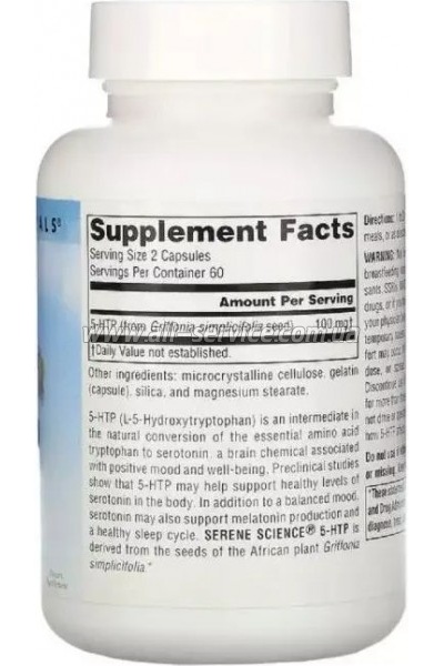  Source Naturals 5-HTP (), 50 , Serene Science, 30  (SN1700)