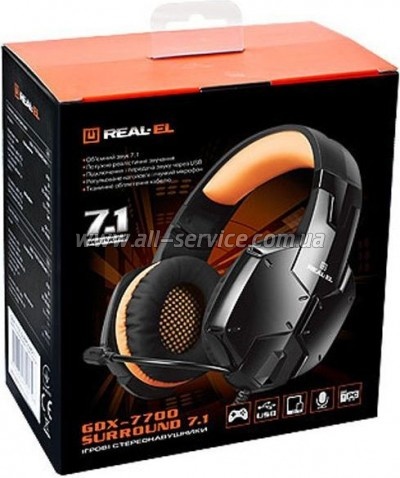  REAL-EL GDX-7700 SURROUND 7.1 black-orange