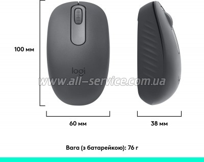  Logitech M196 Bluetooth Graphite (910-007459)