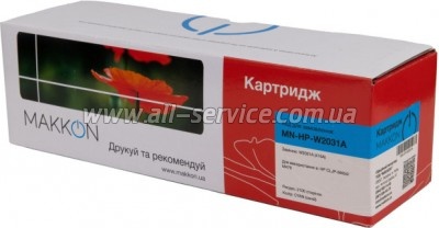  Makkon HP 415A CLJ Pro M414/ 454/ 479/   00.2230D  W2031A cyan (MN-HP-W2031A)