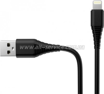   ColorWay 1USB AUTO ID 2A 10W black +  Lightning (CW-CHS012CL-BK)