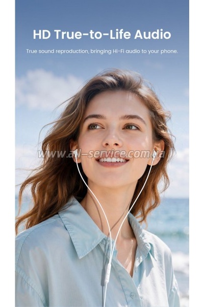 �������� Vention Echo Lite 3.5mm In-Ear Wired White (GBAWAV)
