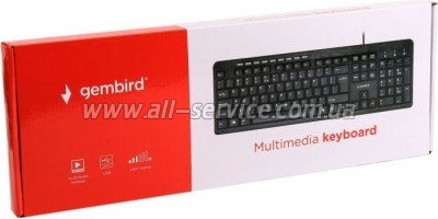  Gembird KB-UM-106-UA USB Black (KB-UM-106-UA)