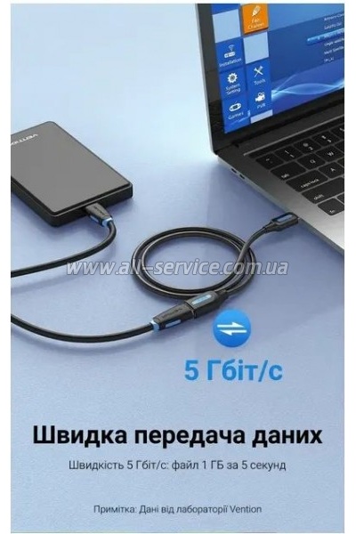 ���� ������ USB 3.0 AM/AF 3.0m black Vention (CBHBI)