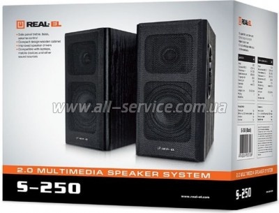   REAL-EL S-250 Black