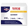 Фотобумага WWM, матовая 230g, 100х150  мм, 500 л (M230.F500)