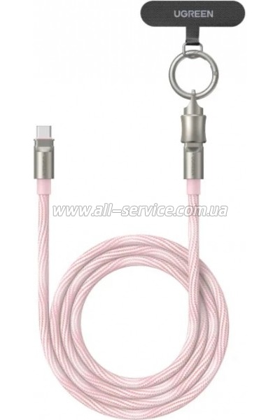 ���� ������ USB-C to USB-C 1.2m 60W pink Ugreen (35510)