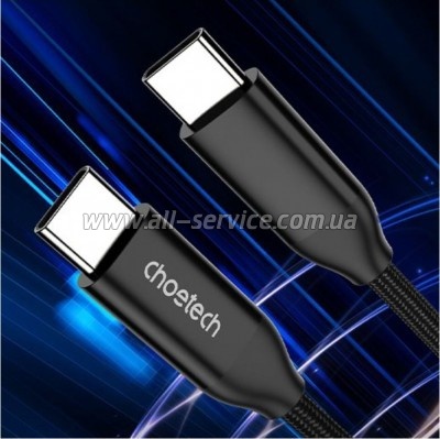 ���� ������ USB-C to USB-C 1.2m USB 3.1 Gen2 240W Choetech (XCC-1035)