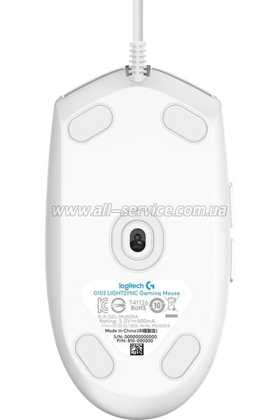  Logitech G102 Lightsync USB White (910-005824)