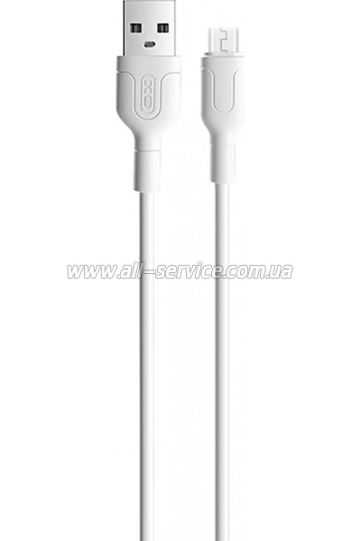 ���� ������ USB 2.0 AM to Micro 5P 1.0, 2A white XO (NB212-AM.white)