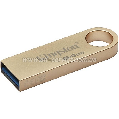  Kingston 64GB DataTraveler SE9 G3 Gold USB 3.2 (DTSE9G3/64GB)