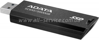  SSD USB 3.2 2TB SD610 ADATA (SC610-2000G-CBK/RD)