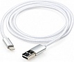���� ������ USB 2.0 AM to Lightning 1m nylon silver Vinga (VCPDCLNB1S)