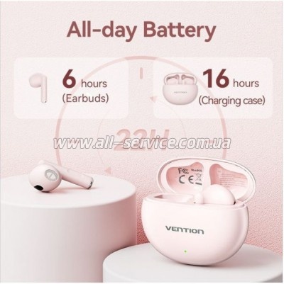  Vention Elf Earbuds E06 Pink (NBKP0)