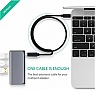 ���� ������ USB-C to USB-C 1.0m USB 3.1Gen2 100W US353 Black Ugreen (10387)