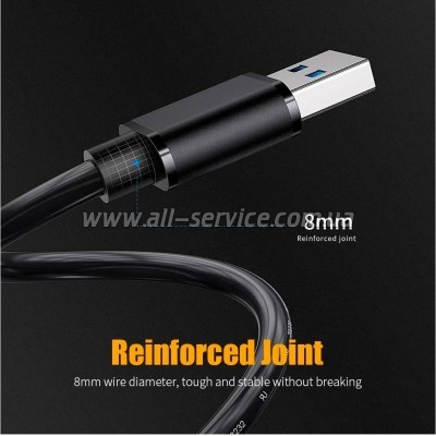 ���� ������ USB 3.0 AM/AM 2.0m 5Gbps black Essager (EXCAA-YTD01)