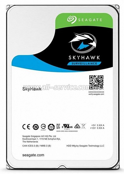  6TB SEAGATE 7200rpm 256Mb SATAIII SkyHawk Guardian Surveillance (ST6000VX0023)