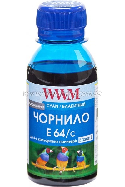 Чернила WWM для Epson L110/ L210/ L355 100г Cyan (E64/C-2) Чернила WWM для Epson L110/ L210/ L355 100г Cyan (E64/C-2)