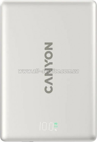 ������� ������������� Canyon 5000mAh OnPower 500 PD 20W Magnetic MagSafe Grey (CNS-CPB500G)