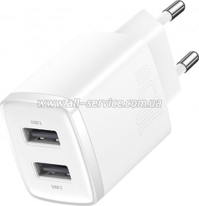 �������� ������� Baseus Compact 2U White (CCXJ010202)