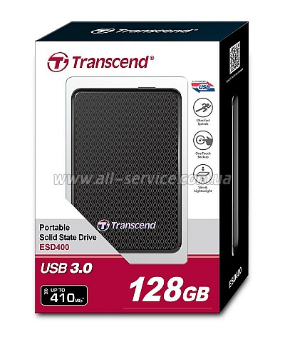 SSD  USB 3.0 Transcend ESD400K 128GB (TS128GESD400K)