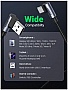 ���� ������ USB 2.0 AM to Type-C 1.0m US176 Both Angled 3A Black Ugreen (20856)