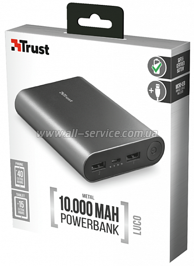 ������� ����������� TRUST Luco metal 10000 (23143)
