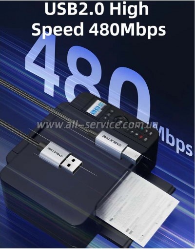 ������ ��� �������� USB 2.0 AM/BM 2.0m Cabletime (CA915217)