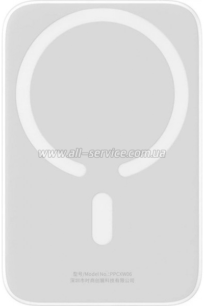 ������� ������������� Baseus Airpow 6000mAh PD 20W Mag White (P10022807213-00)