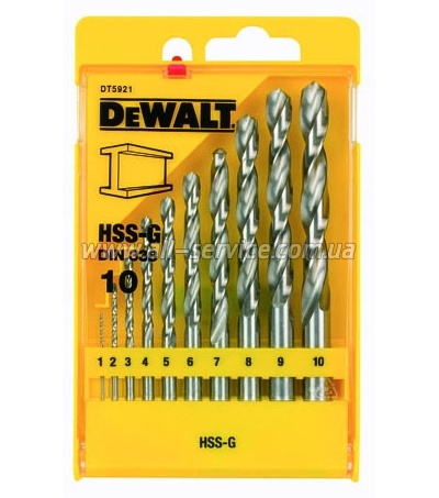 Набор сверл DeWALT HSS-G Набор сверл DeWALT HSS-G