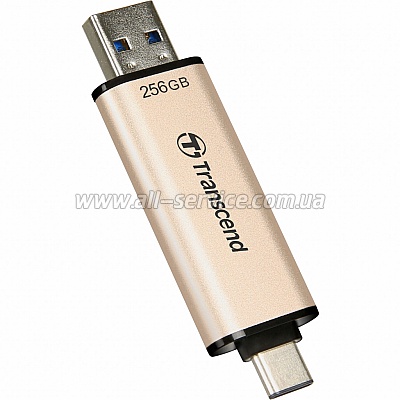  256GB Transcend JetFlash 930C USB 3.2 / Type-C Gold-Black (TS256GJF930C)