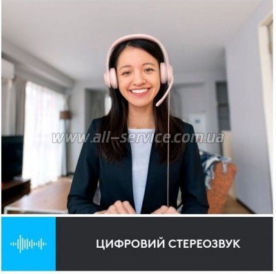  Logitech H390 USB Rose (981-001281)
